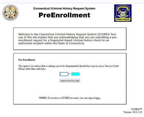 When completed you will receive an email that contains your Applicant Tracking Number to be used in step 4. . Ct fingerprint pre enrollment